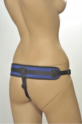 Трусики Kanikule Strap-on Harness vac-u-lock Anatomic Thong черно-синий